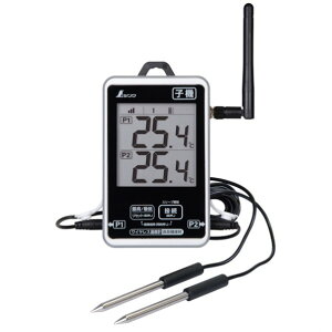 ワイヤレス温度計 最高・最低 防水型 簡単接続 長距離 子機 73462 1個