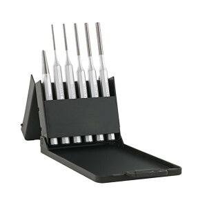 エスコ ピンポンチセット(センターポンチ付) 2.5-6.0mm EA572CH 1個【2506DFD_3】