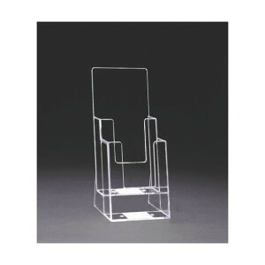 プリコ カタログスタンド 卓上用 A4三つ折り縦×2段 2C110 1点×10個