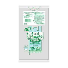 日本サニパック 名古屋市指定袋 家庭用不燃10L とって付き 透明 G-7Z 20枚×40冊