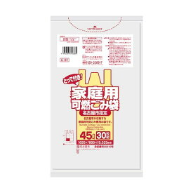 日本サニパック 名古屋市指定袋 家庭用可燃45L とって付き 半透明 G-8Y 30枚×20冊