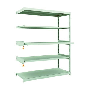 TRUSCO M1.5型軽中量棚 1460X600X1800 スライド2段 連結 M1.5-6563M2B 1個