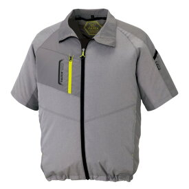 アイトス 半袖ジャケット(空調服TM)(男女兼用)AZ50198-104モクグレーS S 104モクグレー 50198 1枚