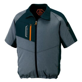 アイトス 半袖ジャケット(空調服TM)(男女兼用)AZ50198-114モクチャコールM M 114モクチャコール 50198 1枚