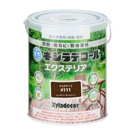 大阪ガスケミカル 水性キシラデコールエクステリアS(半透明着色仕上)水性屋外木材用塗料 防腐・防カビ・防虫 112×140 ウォルナット 00047670300000 1缶