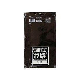 日本サニパック N−92Nシリーズ90L黒10枚 284 x 238 x 37 mm N-92-BK 10枚