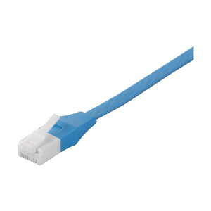 Cat6A �c���̐܂�Ȃ�LAN�P�[�u�� �t���b�g �X�g���[�g 15m �u���[ BSLS6AFU150BL 1��
