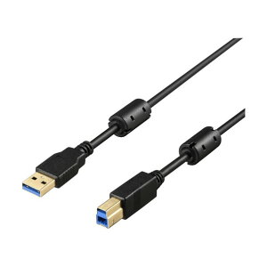 USB3.2 Gen1 �P�[�u�� A-B �t�F���C�g�R�A�t 3m �u���b�N BU3ABFC30BK 1��