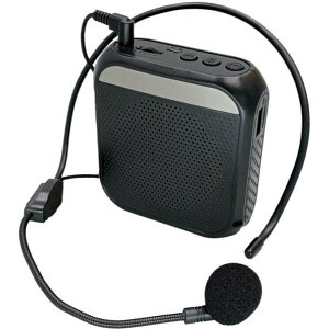 アーテック ハンズフリー小型拡声器 スピーカー:W85×D32×H92mm 黒 51322 1個
