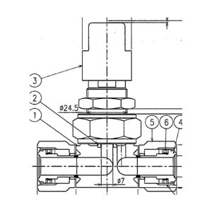 �t�W�L�� SUS�|���_�C���N�g�_�C���t�����o���u�Q1MPa�QFUNDL-71G FUNDL-71G-12.7-2-316LP 1�_