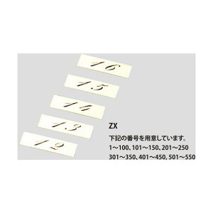 �e�[�u���i���o�[ 18 �A���~ ZX-18