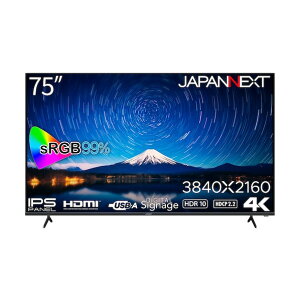 4K�EHDR�Ή�75�C���`��^�t�����j�^�[ JN-IPS7500UHDR-U 1��