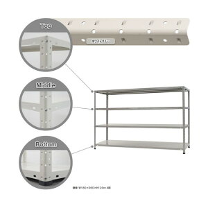 KT���b�N KT150-8-12 4�i �z���C�g�O���[ KT-8-12-4-WG 1��