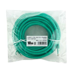 LAN�P�[�u�� �J�e�S���[5e(�ȈՕ)�O���[��10m L5E-10MP-GR 1�_