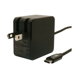 USB PD�Ή�GaN USB-AC�A�_�v�^ �P�[�u����̌^ 65W 1�D5m IPA-GC15AN/BK 1�{