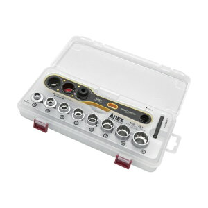 �A�l�b�N�X�c�[��(ANEX) �I�t�Z�b�g�A�_�v�^�[17mm �\�P�b�g�Z�b�g AOA-17S1 1��