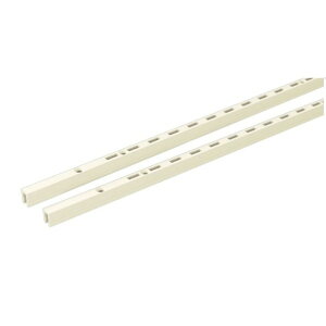 南海プライウッド 棚収納パーツ アームハング棚柱SS(2本入) 高さ1820mm SSホワイト SS-H18W-2 2本