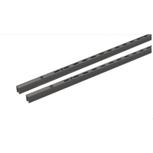 南海プライウッド 棚収納パーツ アームハング棚柱SS(2本入) 高さ1820mm SSブラック SS-H18B-2 2本