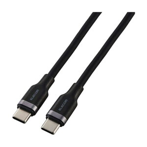 USB�P�[�u�� USB Type-C to C�P�[�u�� USB PD�Ή� 100W�Ή� �Ȃ߂炩 1�D0m �u���b�N �u���b�N MPA-CC5PSSA10BK
