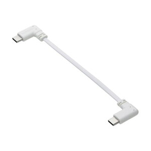 USB Type-C to C�P�[�u�� �t���b�g L�� �[�d��p USB PD 60W 0�D1m �z���C�g �z���C�g MPA-CCLL01WH