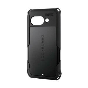Google Pixel 9a�p�n�C�u���b�h�P�[�X ZEROSHOCK �u���b�N �u���b�N PM-P251ZEROBK