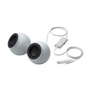 PC�p2�D0ch�X�s�[�J�[ Stina 4�D4W USB�ڑ� ���a3�D5mm �z���C�g SP-P10CUWH