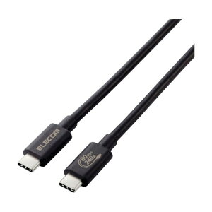 USB4�P�[�u�� C-C�^�C�v �F�ؕi USB PD�Ή� 240W 80Gbps 1�D0m �u���b�N �u���b�N USB4-V2CCE10NBK
