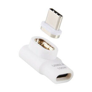���@�l��p�i���G���R�� USB Type-C�A�_�v�^ ���E���}�O�l�b�g L�� �ő�100W �u���[�J�[���� �z���C�g MPA-CMAADLWH 0