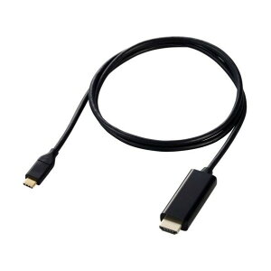 ���@�l��p�i���G���R�� �f���ϊ��P�[�u�� USB Type-C-HDMI �~���[�����O�Ή� 60Hz 1�D0m �u���b�N DH-CHDMI10BK 0