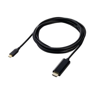 �f���ϊ��P�[�u�� USB Type-C-HDMI �~���[�����O�Ή� 60Hz 3�D0m �u���b�N DH-CHDMI30BK
