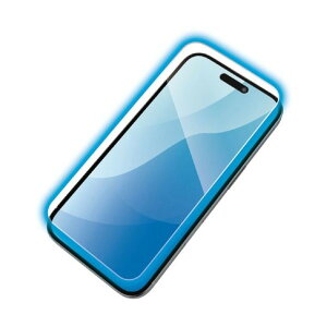 �G���R�� iPhone16/15�p�K���X�t�B���� ������ �u���[���C�g�J�b�g PM-A24AFLGGBL