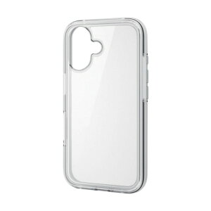 iPhone 16�p�n�C�u���b�h�P�[�X �G�A�o�b�O �S�� MUBRAIN �z���C�g×�N���A �z���C�g×�N���A PM-A24AHVAIR2WH