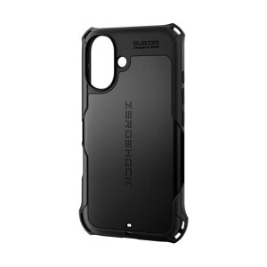 iPhone16�p�n�C�u���b�h�P�[�X ZEROSHOCK �u���b�N �u���b�N PM-A24AZEROBK
