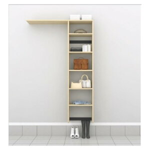 南海プライウッド シューズクローク収納 ウォールゼット エノーク2 D2TYPE 4.5 尺連結 奥行250mm ブライトウォールナット AF026141IJ 1点