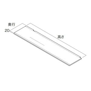 ��C�v���C�E�b�h ���[�� �d�ؔ� ���s445mm×��980mm �V�F���z���C�g N3SI-D4H09-LW 1�Z�b�g