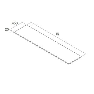 ��C�v���C�E�b�h ���[�� �V�� ��1450mm �V�F���z���C�g N3TT-D4W14-LW-A 1�Z�b�g