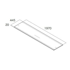 ��C�v���C�E�b�h ���[�� �d�ؔ� ���s445mm �A�b�V���E�H�[���i�b�g N3TS-D4H19-AJ-A 1�Z�b�g