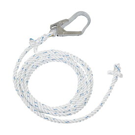 昇降移動用親綱ロープ 母線ロープ L-15 三つ打ちナイロンロープφ16×15m L-15-BX 1本