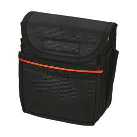 小型腰袋2段 フタ付 ブラック TC52-A 1点