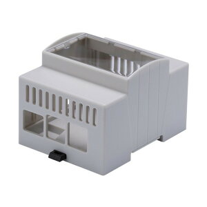 Raspberry Pi 5��p DIN���[���P�[�X �O���[ RPDM-5 1��