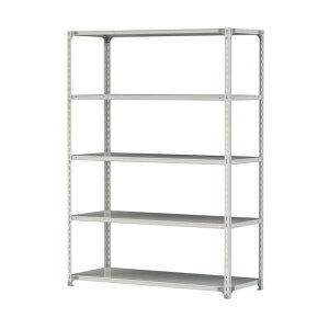 �{���g���y�ʃ��b�N 120kg/�i W1500×D600×H2100mm �V�n5�i �z���C�g�O���[ �z���C�g�O���[ 1.2S7560-5W