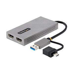 �f�B�X�v���C�A�_�v�^�[/USB-C & USB-A/�f���A���f�B�X�v���C/HDMI/11cm�P�[�u��/Win & mac 107B-USB-HDMI 1��