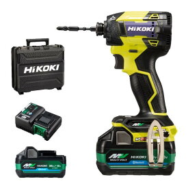 HiKOKI(ハイコーキ) 36V 充電式 インパクトドライバ フルセット(バッテリー2個) スパイダーイエロー WH36DD 2XHYSZ 1台