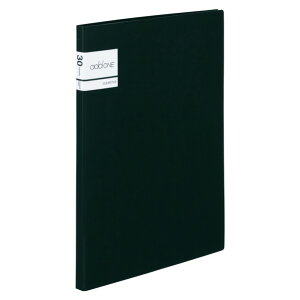 セキセイ アドワン クリヤーファイル A4-S 30ポケット ブラック AD-2031-60 1点