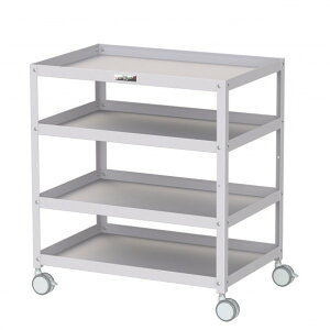 山金工業 コンビニワゴン 双輪キャスター オープンタイプ4段 WCWS-4-P 1点