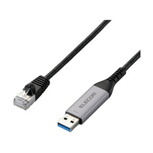 USB-A-LAN�ϊ��P�[�u�� CAT6 MAC�A�h���X�`�F���W���[ 3�D0m �u���b�N LD-AL1G30BK