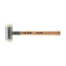 ロームヘルド・ハルダー HALDERスーパークラフトハンマーヒッコリー製ハンドル付ナイロン白頭径4 3366.045 1点