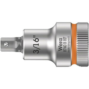 Wera Werkzeuge GmbH �����p3/8SQ �w�b�N�X�v���X�r�b�g�\�P�b�g ��[�T�C�Y3/16�C���` �S��35mm 003085 1��