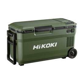 HiKOKI(ハイコーキ) UL18DE(WMGZ) 14.4/18V コードレス冷温庫 高容量蓄電池1個付き【2604HK】 36L フォレストグリーン 1台