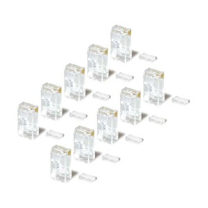 e�v���O / CAT5E�Ή����W�����[�v���O �P�����̗p RJ-45 �i10P/�p�b�N�j HLA-T-EP-T 10��